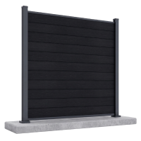 Przęsło ogrodzeniowe do twardego podłoża 1,8 m URBAN Anthracite - Gutroof