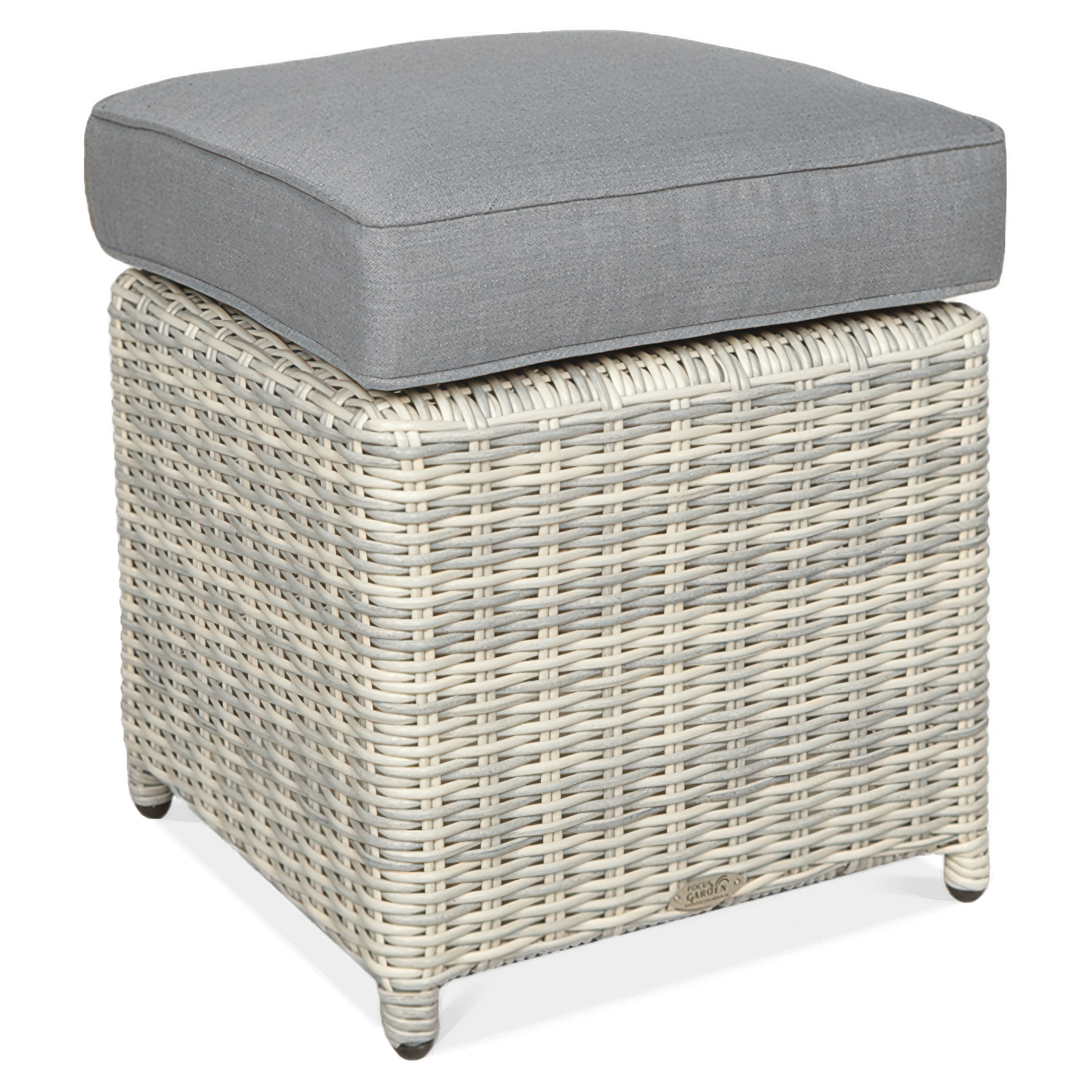 Pufa TRIVENTO White Grey