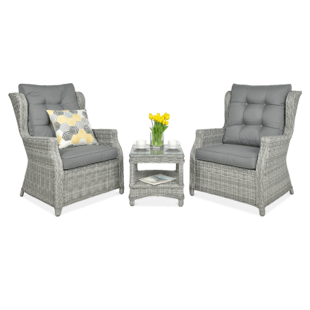 Zestaw wypoczynkowy TRIVENTO DUO Stone Grey