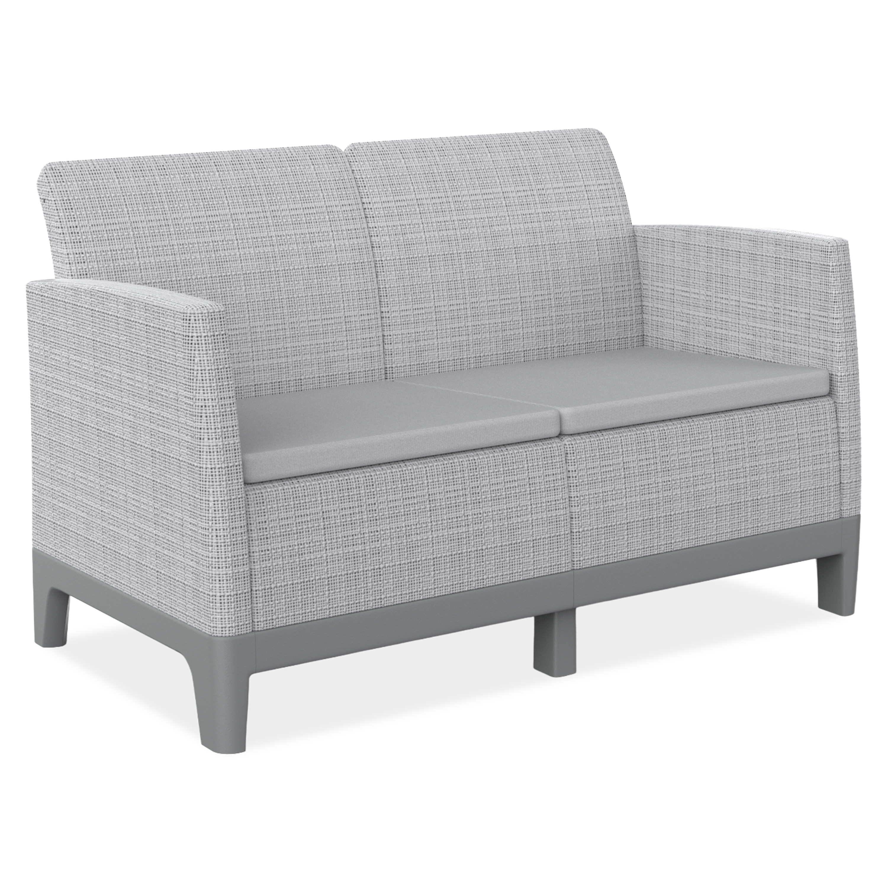 Sofa 2-osobowa SCANDI FORMA imitacja juty Grey - Keter