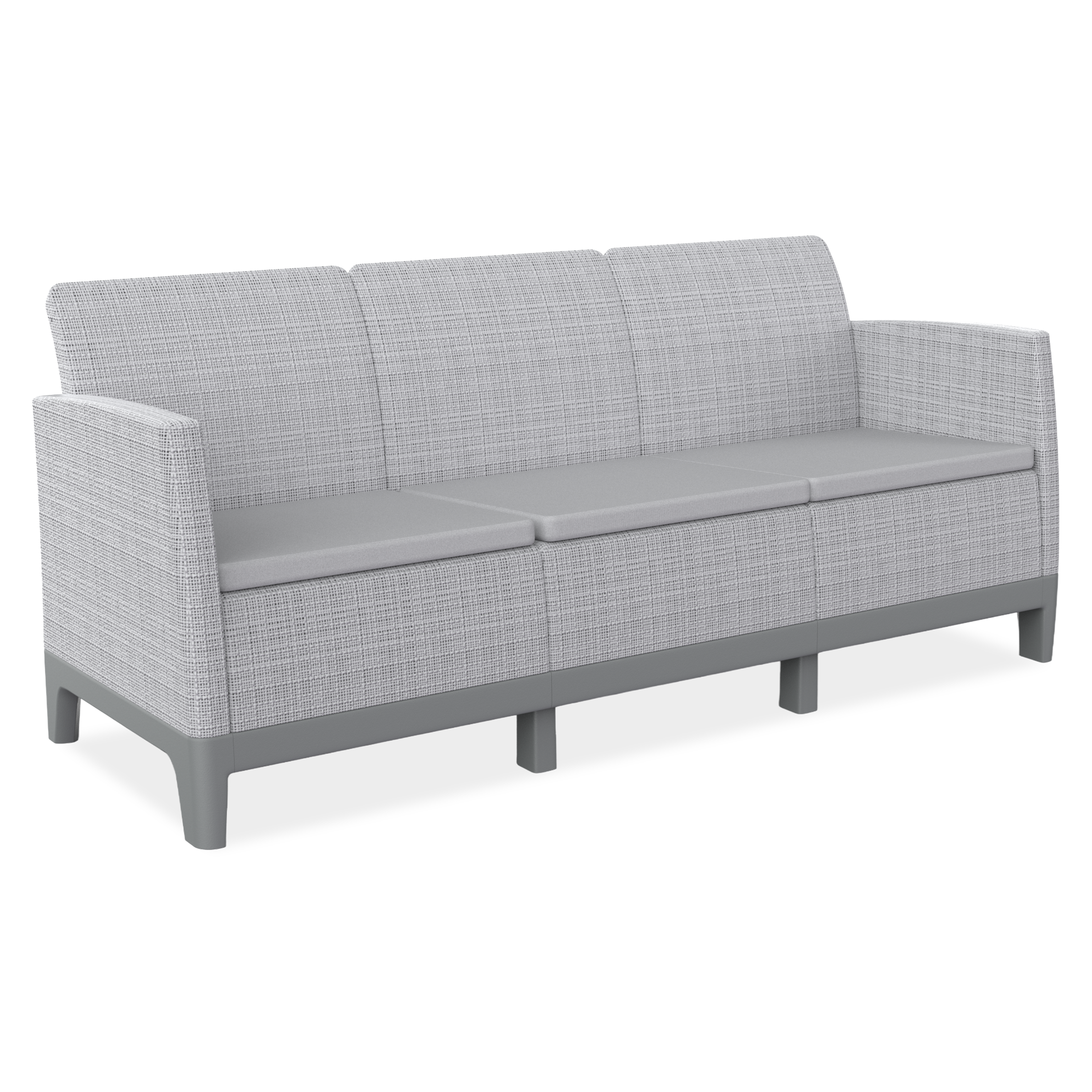 Sofa 3-osobowa SCANDI FORMA z poduszkami Grey - Keter