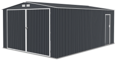 Zdjęcie prawej strony garażu Kingston 380x540 Cold Grey ukazujące drugie drzwi