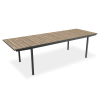 Stół rozkładany jadalniany DECO PORTO NOVA 200-280 Black/Ashwood - Keter