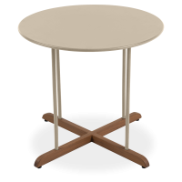 Stolik ogrodowy RONDA Light Beige, śr. 49,5 cm – BJORKKA