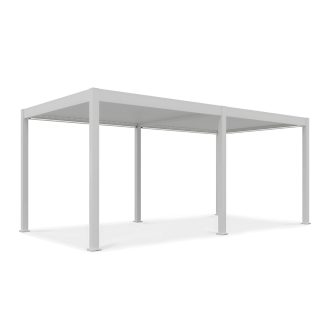 Bioklimatyczna pergola tarasowa ELEGANCE AUTOMATIC 3x6 z oświetleniem LED White - Gutroof