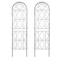 2x Podpórka do roślin 190x55 cm - wzór geometryczny - Cultivo