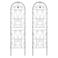 Zestaw dwóch podpórek do roślin 190x55 cm - wzór serca - Cultivo