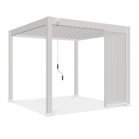 Panel żaluzjowy pionowy do pergoli ELEGANCE/DELUXE/FUSION 1 m White - Gutroof