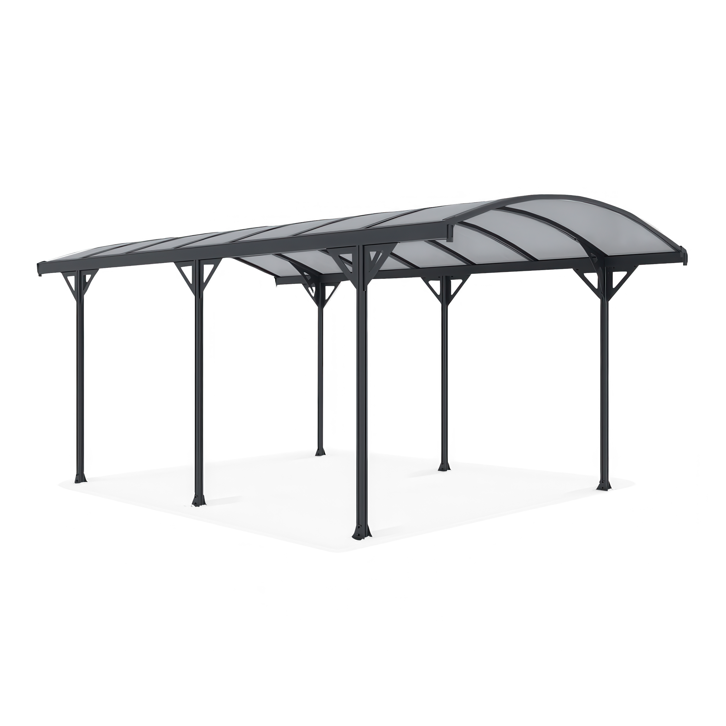Wolnostojąca wiata garażowa NEVADA 3x5,1m Cold Grey