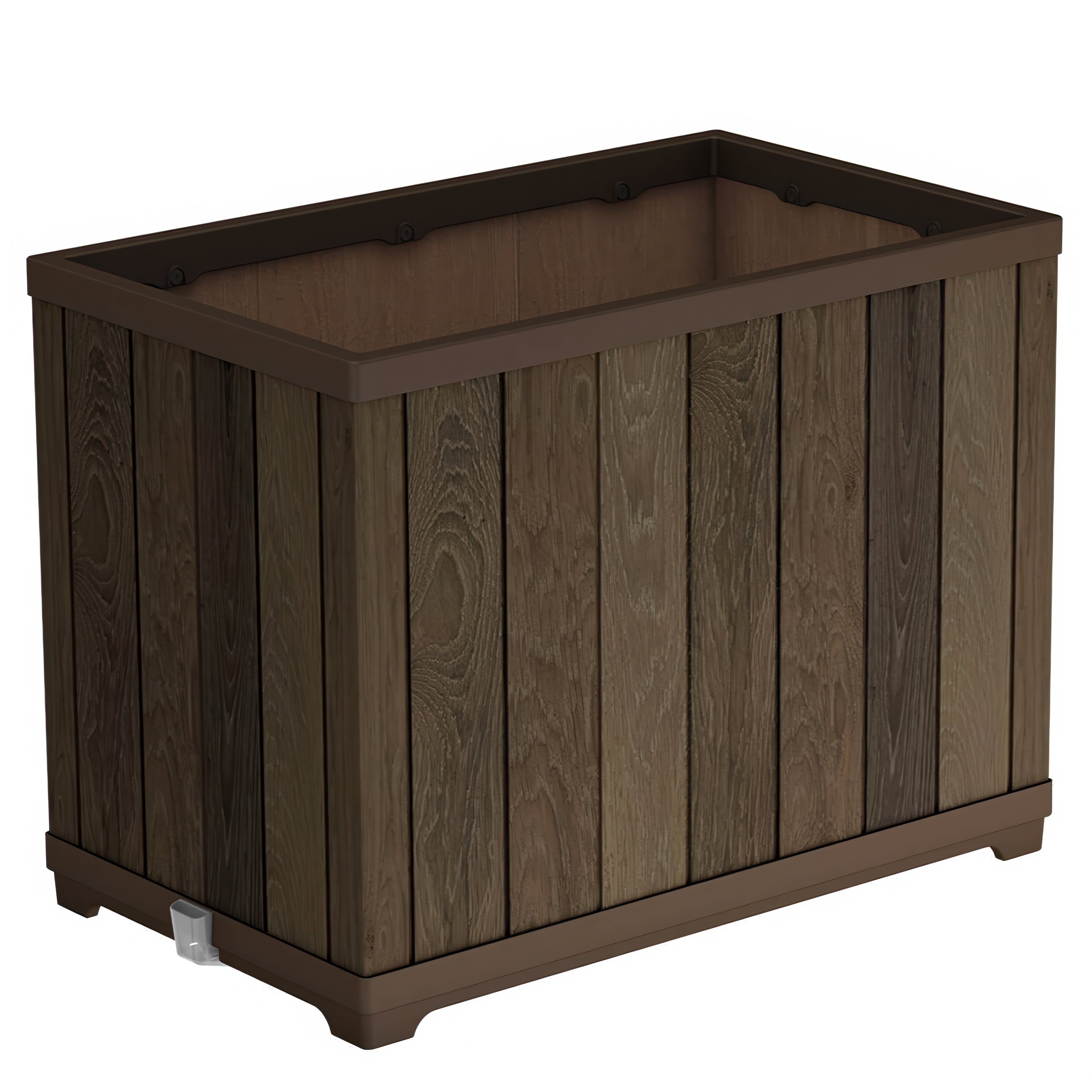 Wysoka donica Deco ractangle Keter Walnut