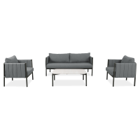 Zestaw mebli do ogrodu CAPRI CAFFE Dark Grey - Bjørkka