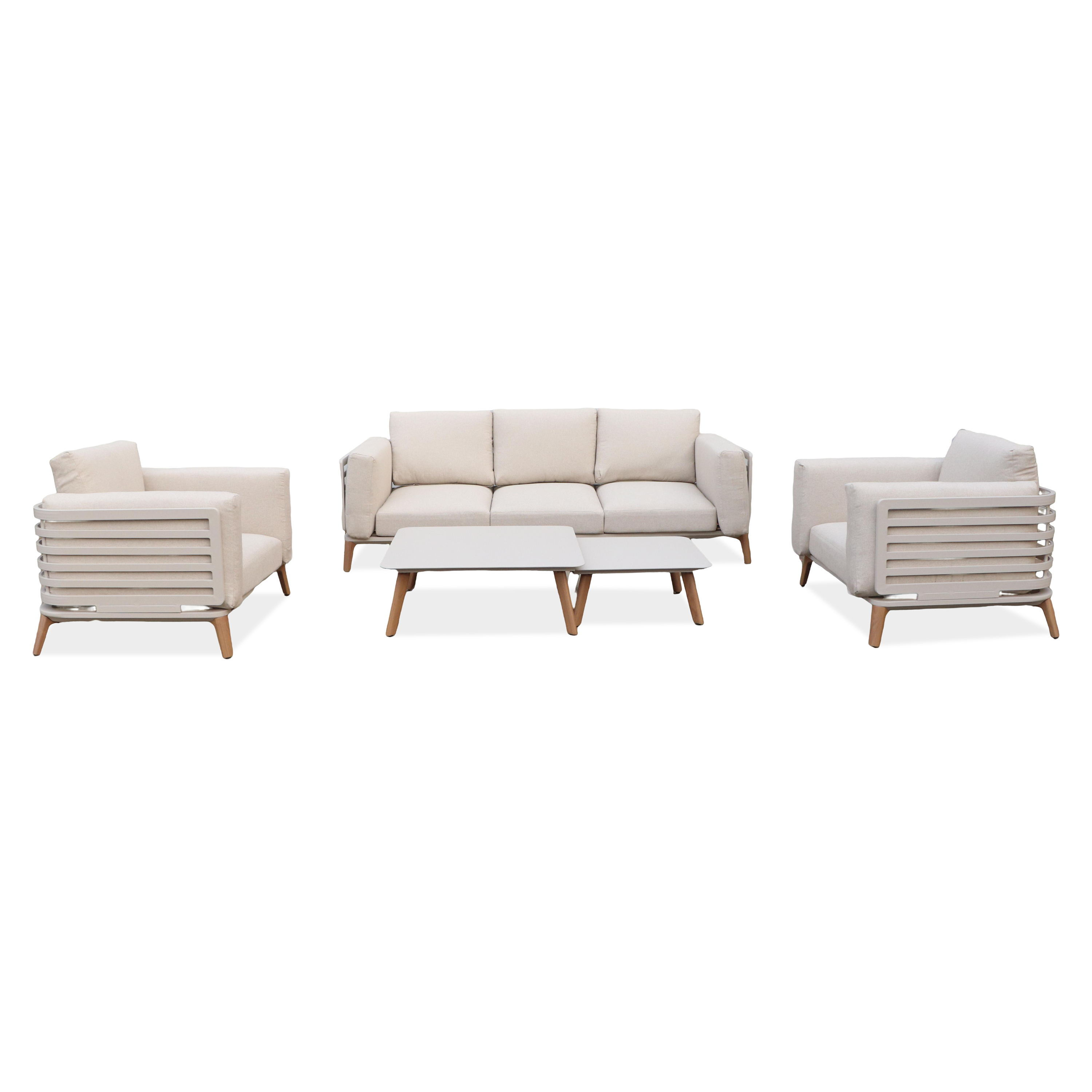 Zestaw mebli wypoczynkowych RADISSON CAFFE Beige - Furrore