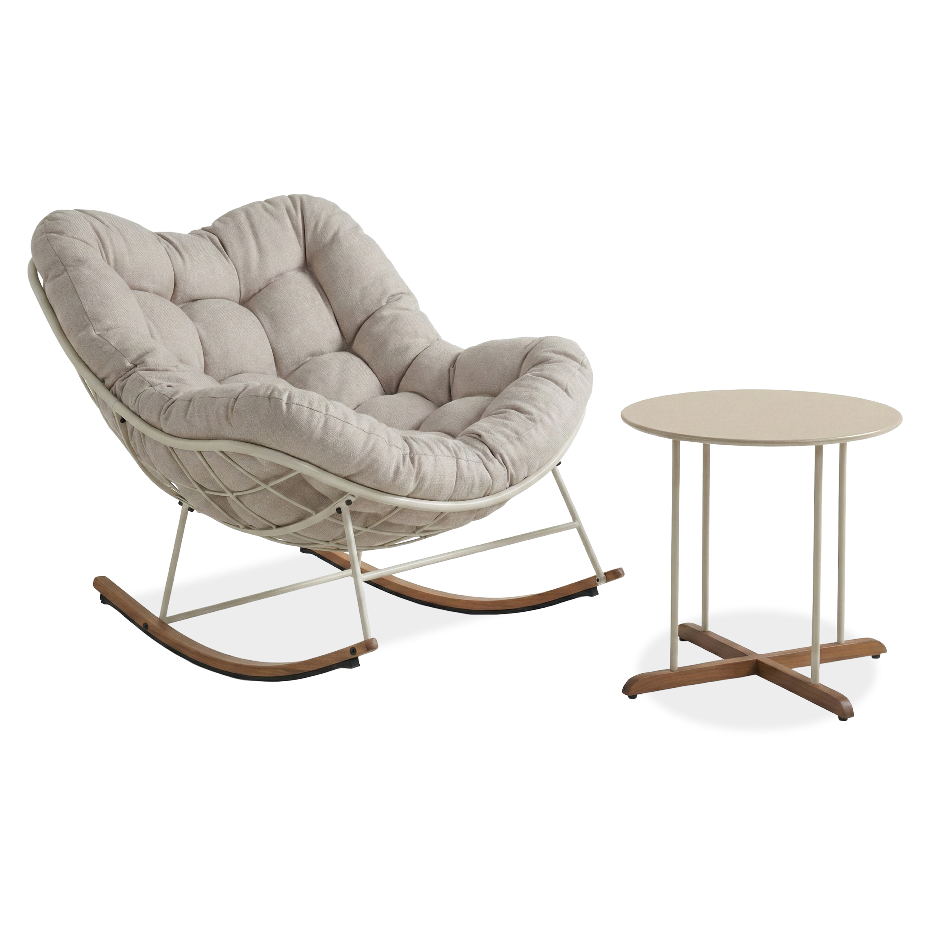 Zestaw na taras RONDA 1+1 Light Beige - BJORKKA
