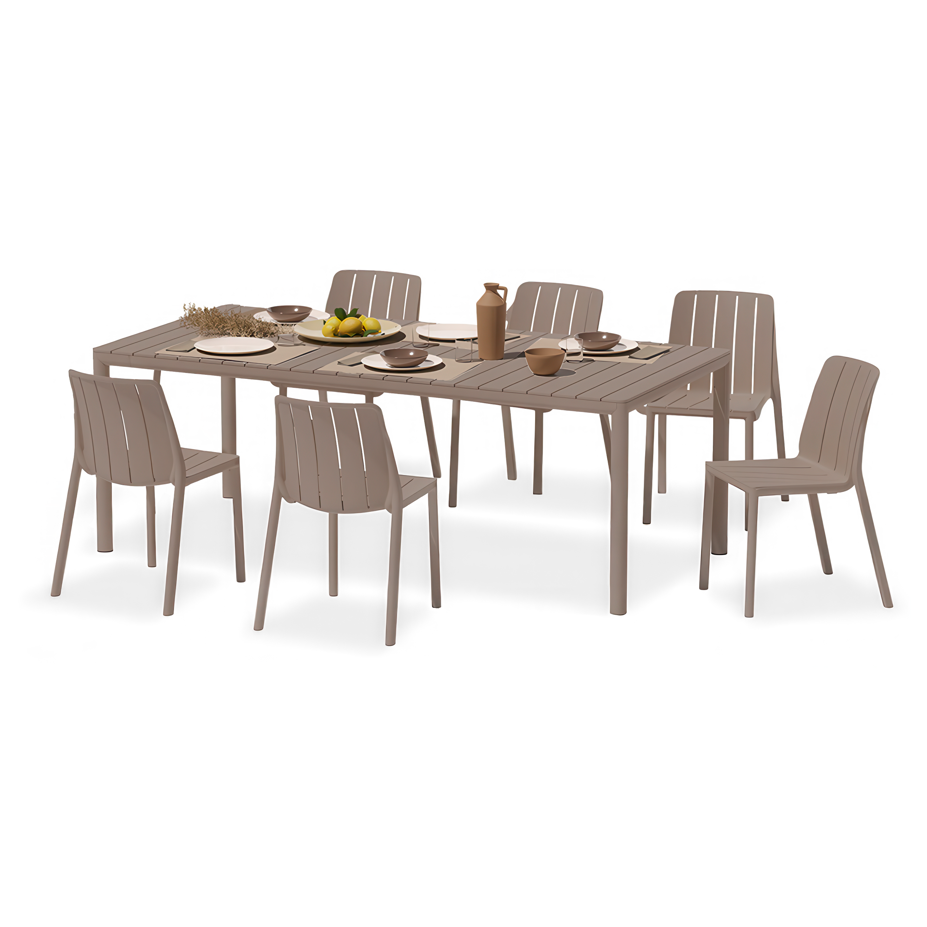Modny, włoski zestaw jadalniany Nardi Tiberina Bistrot Tevere
