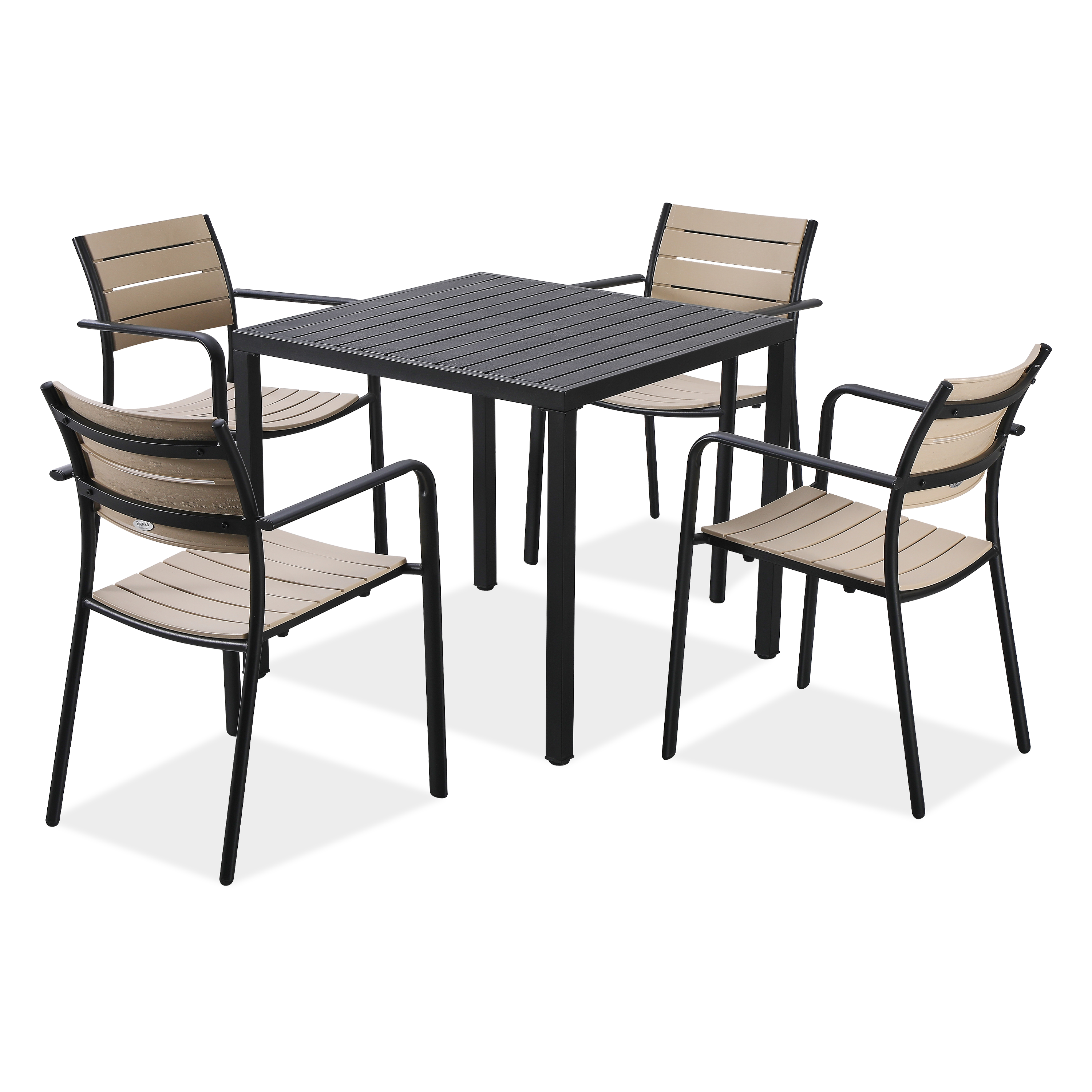 Zestaw tarasowy MILO/BRIS Black Beige – Bjørkka