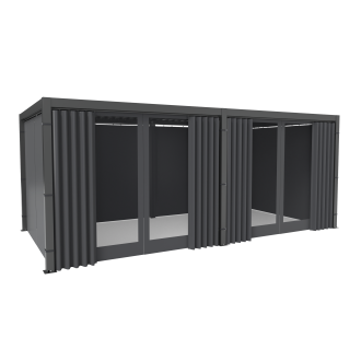 Zestaw zasłon bocznych z moskitierą do pergoli PRIMARY 3x5.8 Anthracite - GUTROOF