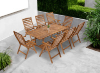 Meble jadalniane drewniane AKADIA DINING 200/8+1 - Bjørkka