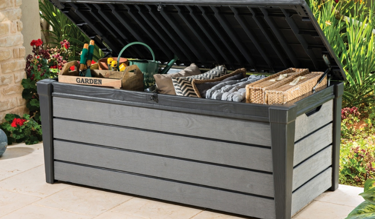 Skrzynia ogrodowa Keter BRUSHWOOD BOX 455L Graphite