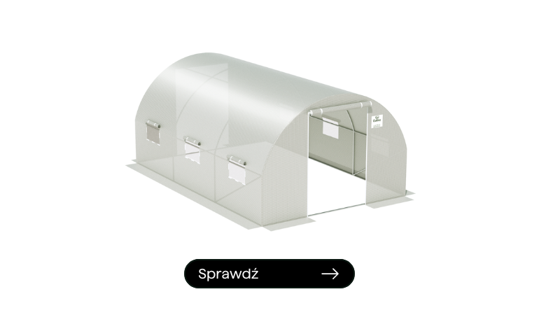 Tunel PODWÓJNE Drzwi 3x4,5x2 - 13,5m2 Biały