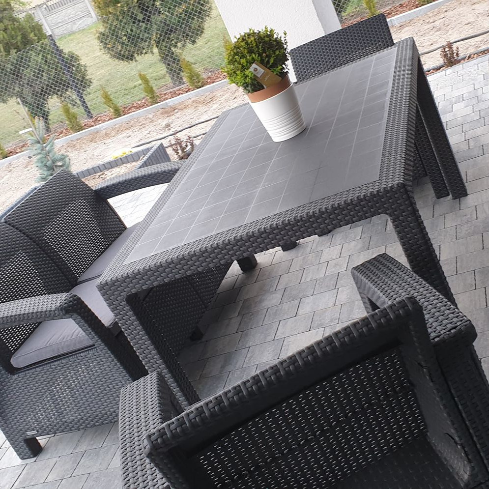 Zestaw ogrodowy CORFU FIESTA II Graphite zdjęcie realizacji 1