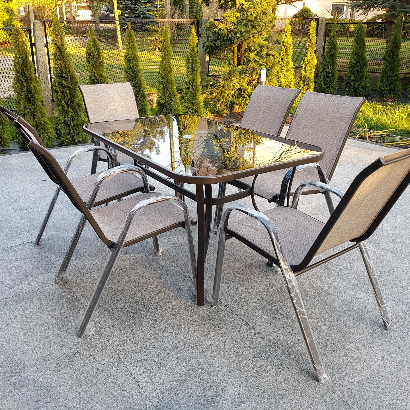 Zestaw ogrodowy BOLOGNA 150/6 Brown zdjęcie realizacji 1