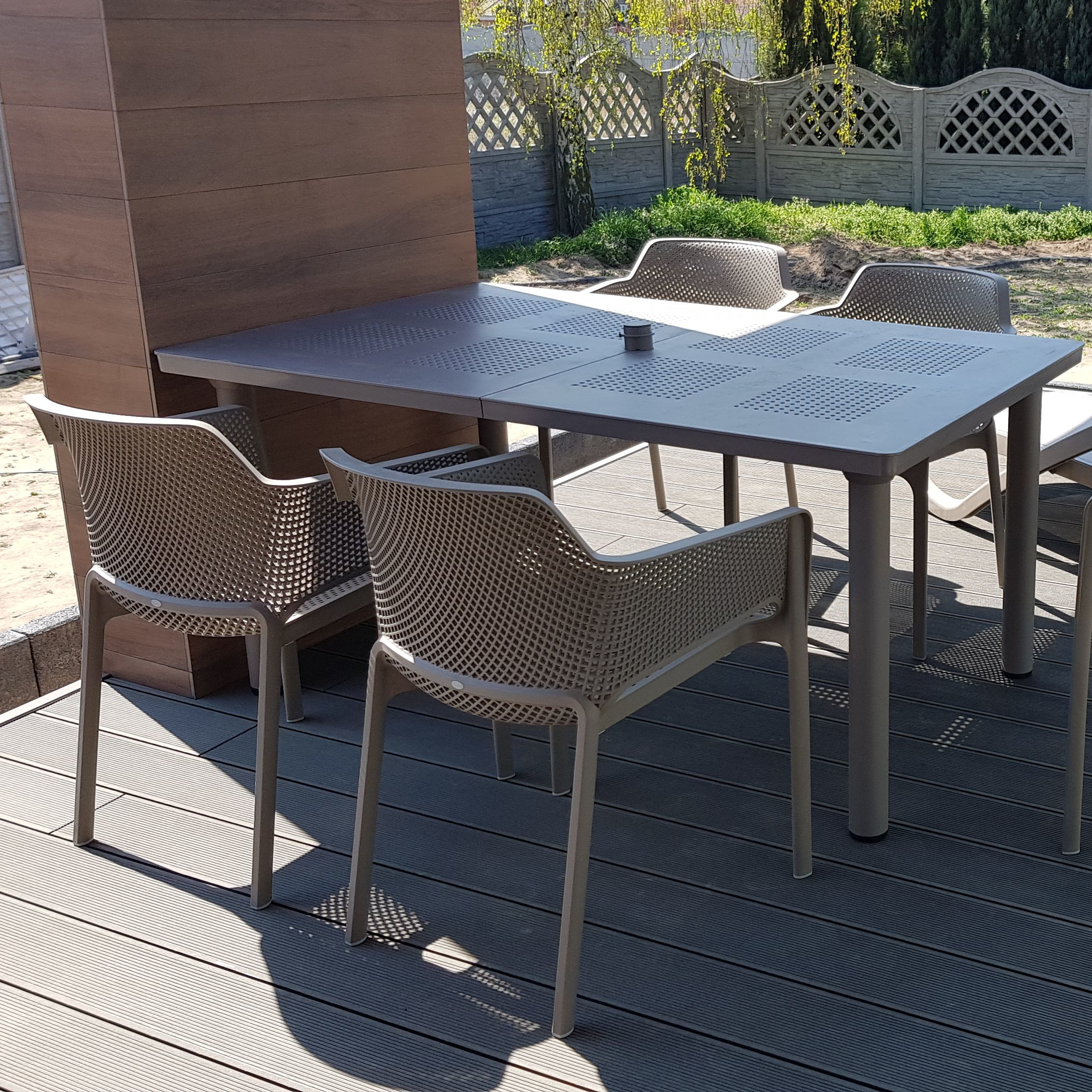 Zestaw ogrodowy Nardi NET/LIBECCIO 160-220cm 6+1 Tortora zdjęcie realizacji 1