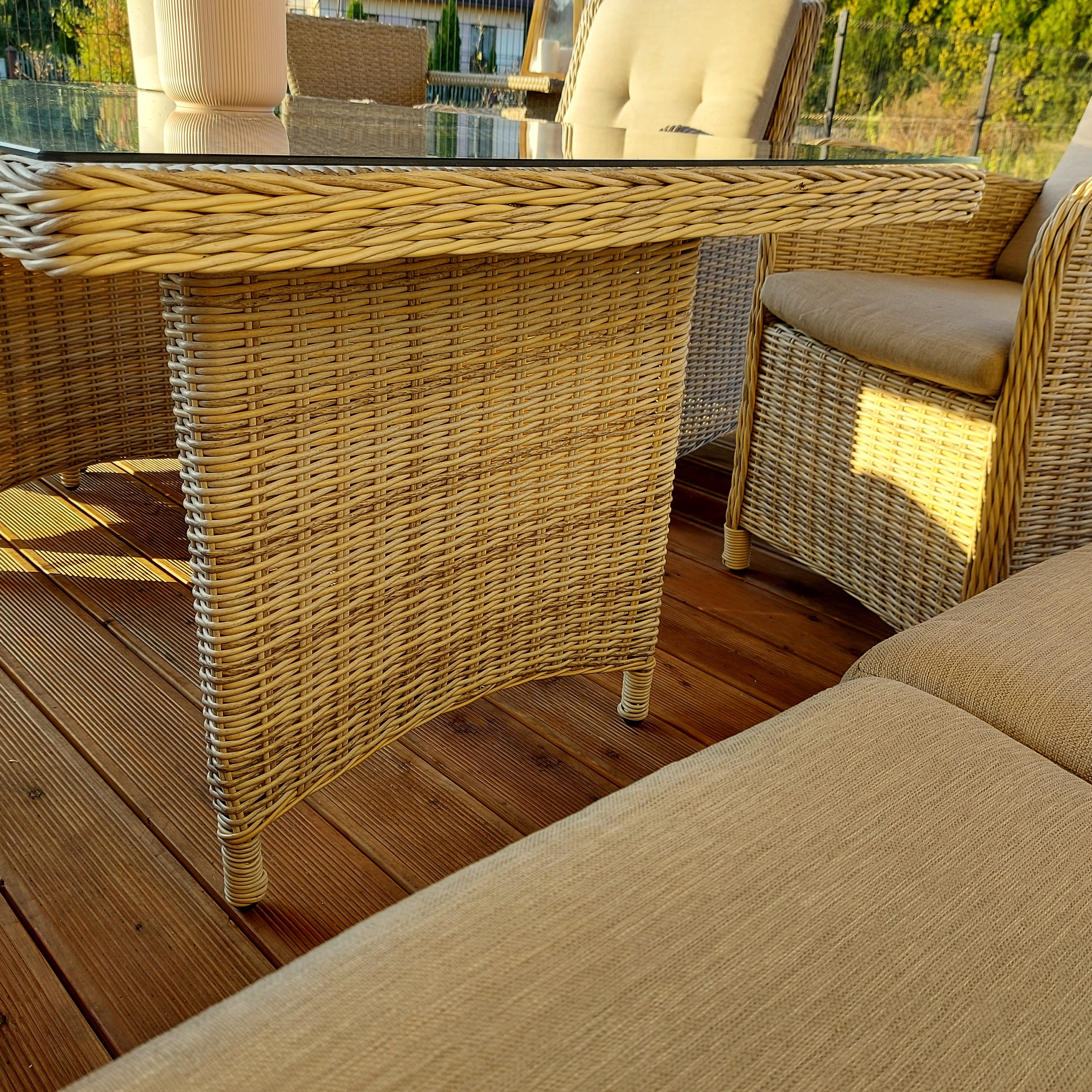 Narożnik z technorattanu MARYLAND Beige zdjęcie realizacji 5