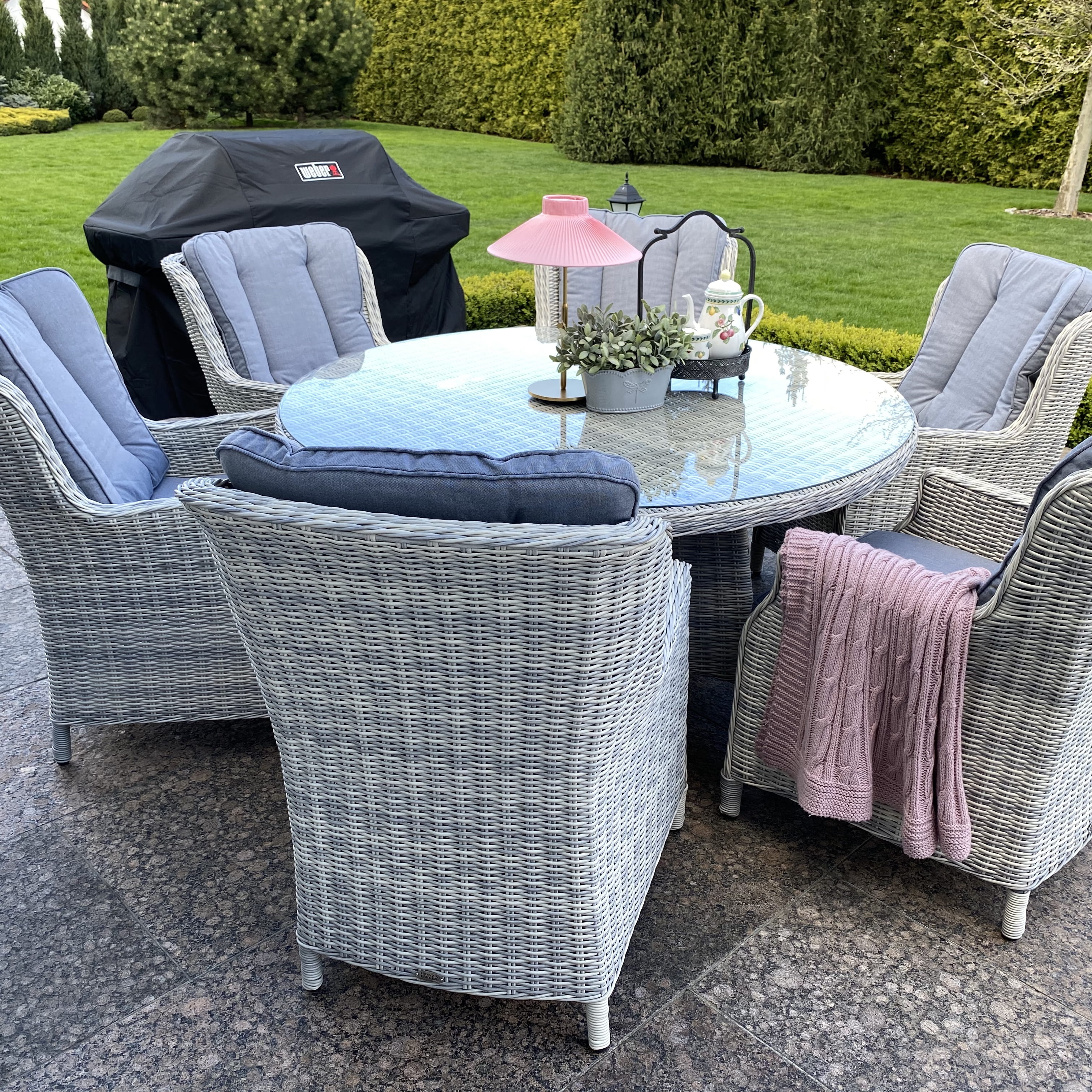 Meble z technorattanu RAVENA White Grey zdjęcie realizacji 1