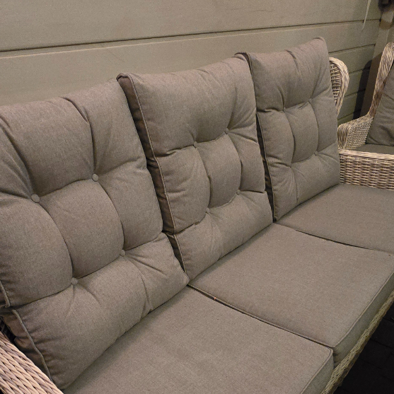 Meble technorattanowe TRIVENTO DINING 3 White Grey zdjęcie realizacji 3
