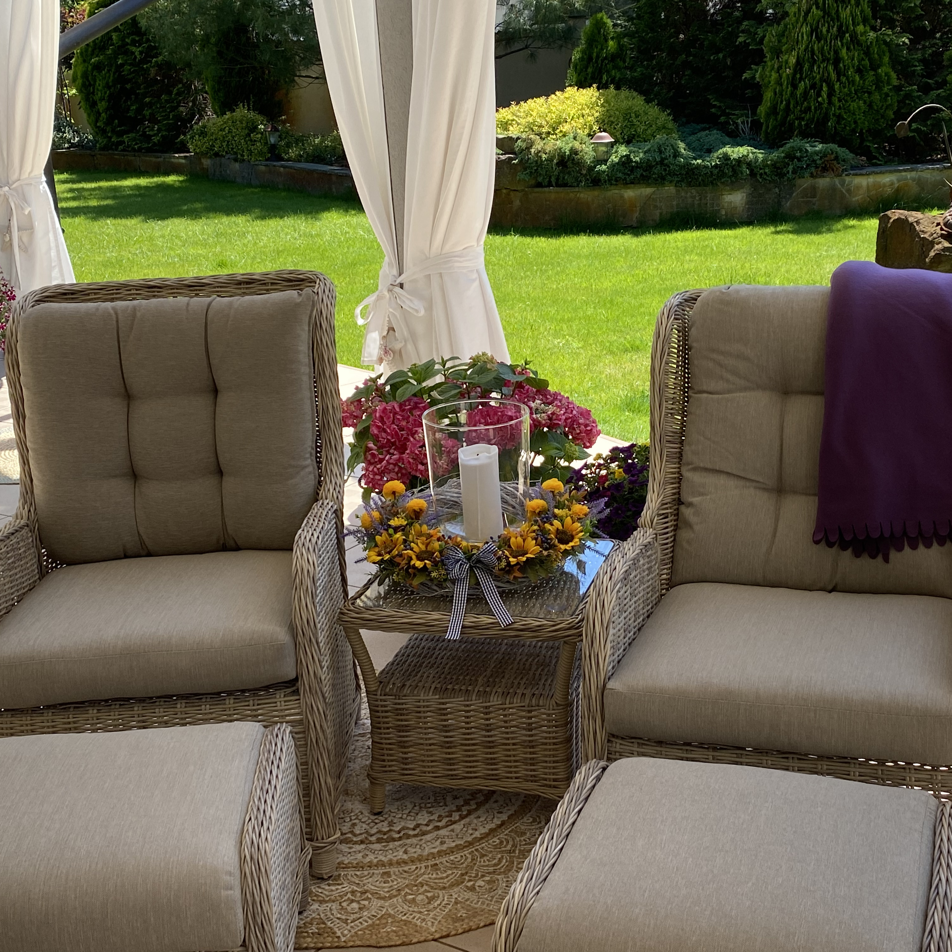 Zestaw wypoczynkowy SIENNA DUO PREMIUM Beige zdjęcie realizacji 1