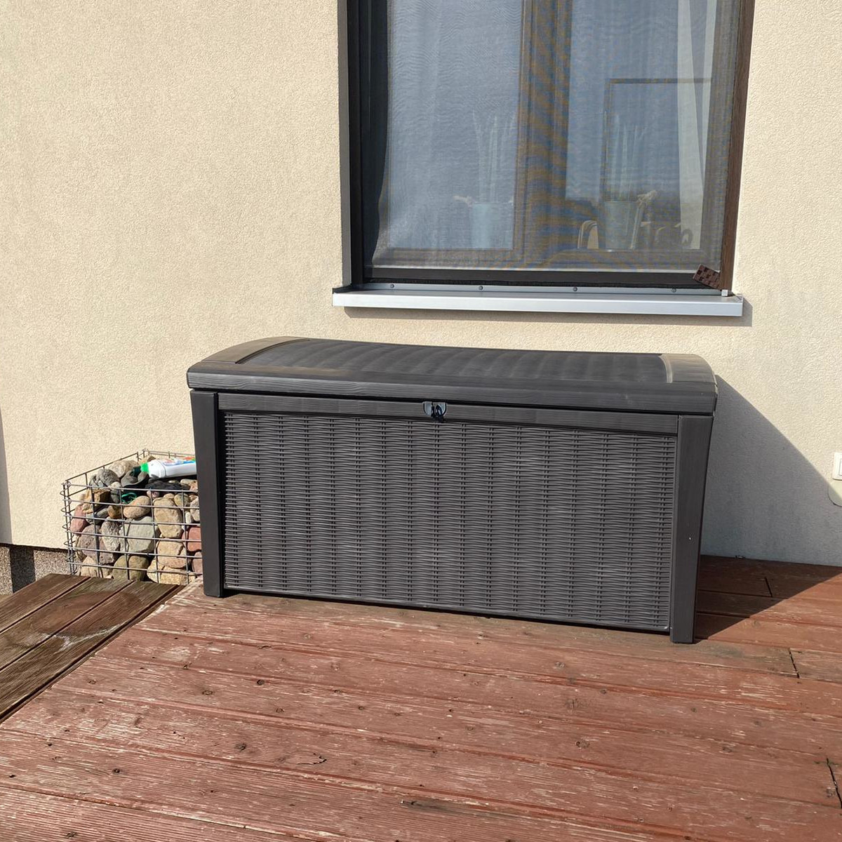 Skrzynia ogrodowa Keter BORNEO BOX 416L Graphite zdjęcie realizacji 1