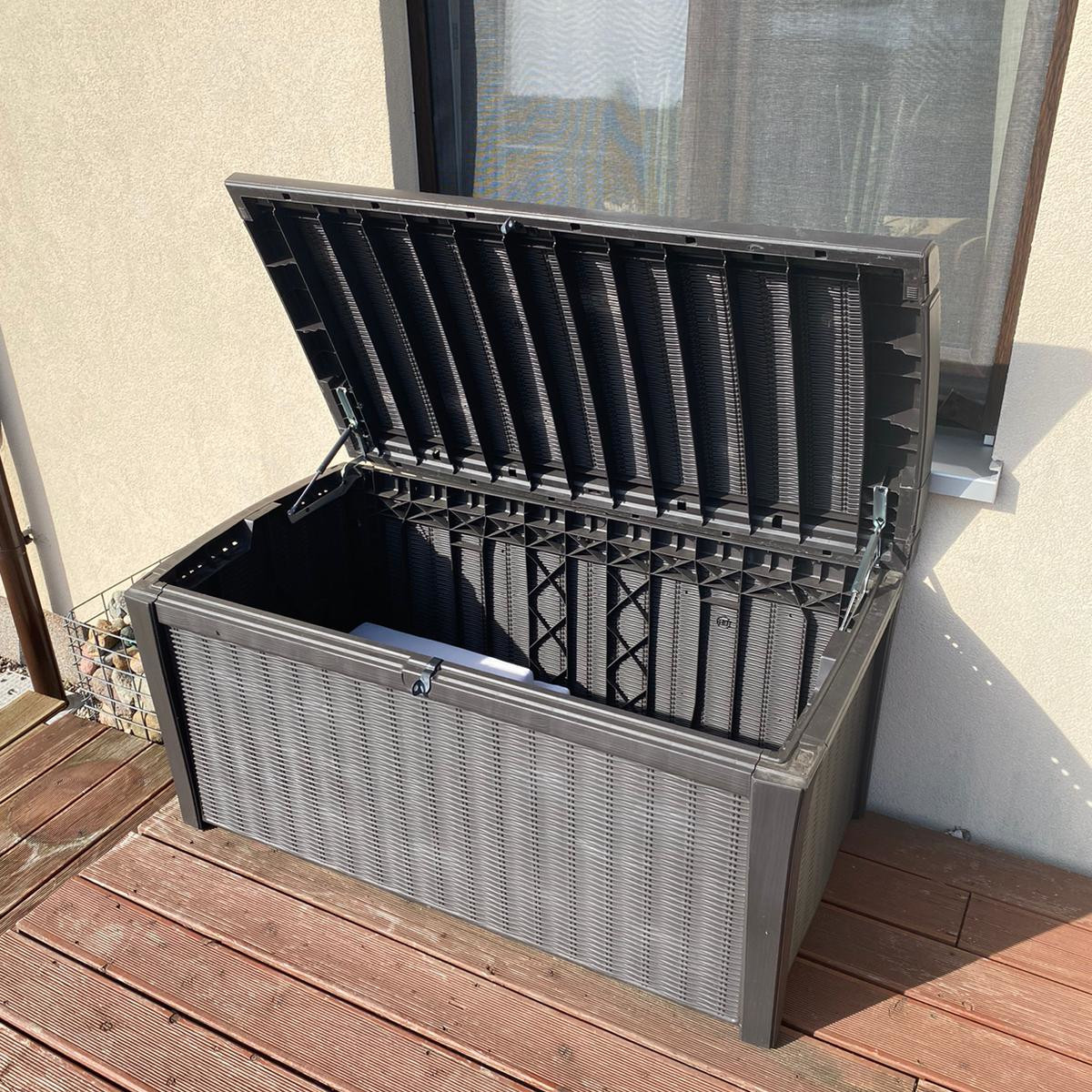Skrzynia ogrodowa Keter BORNEO BOX 416L Graphite zdjęcie realizacji 2