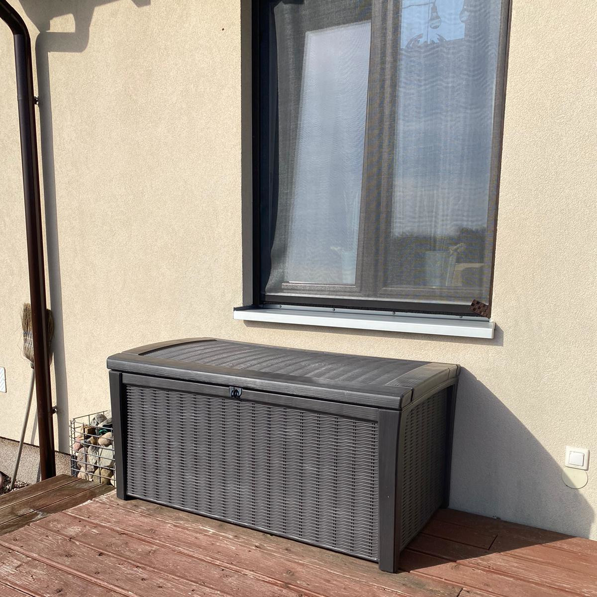Skrzynia ogrodowa Keter BORNEO BOX 416L Graphite zdjęcie realizacji 3