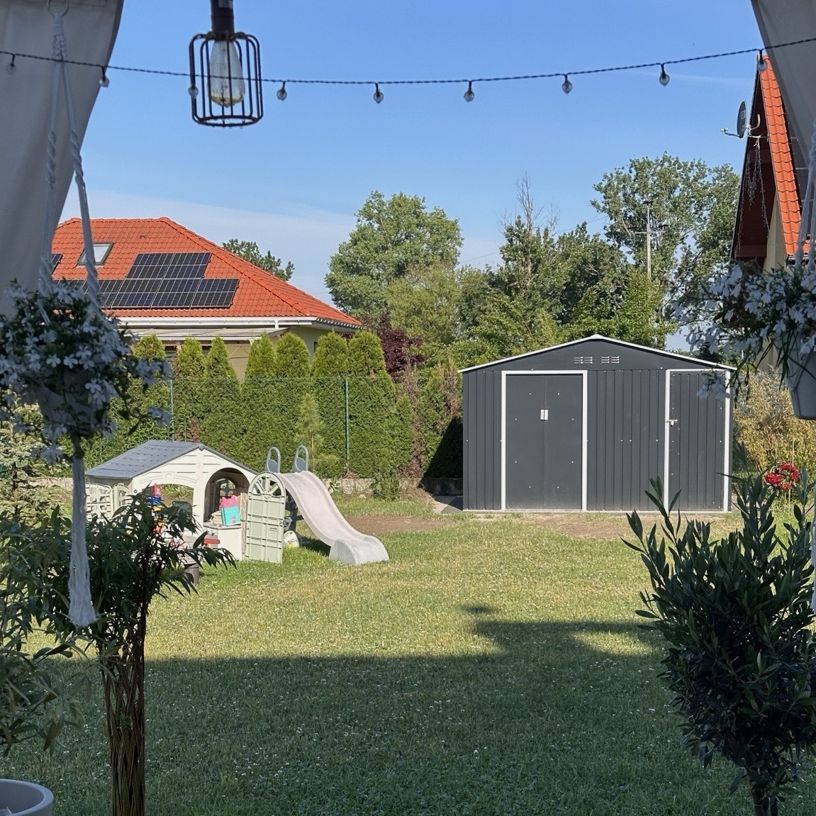 Domek narzędziowy FALCON 340x194cm Cold Grey - Hardmaister zdjęcie realizacji 9