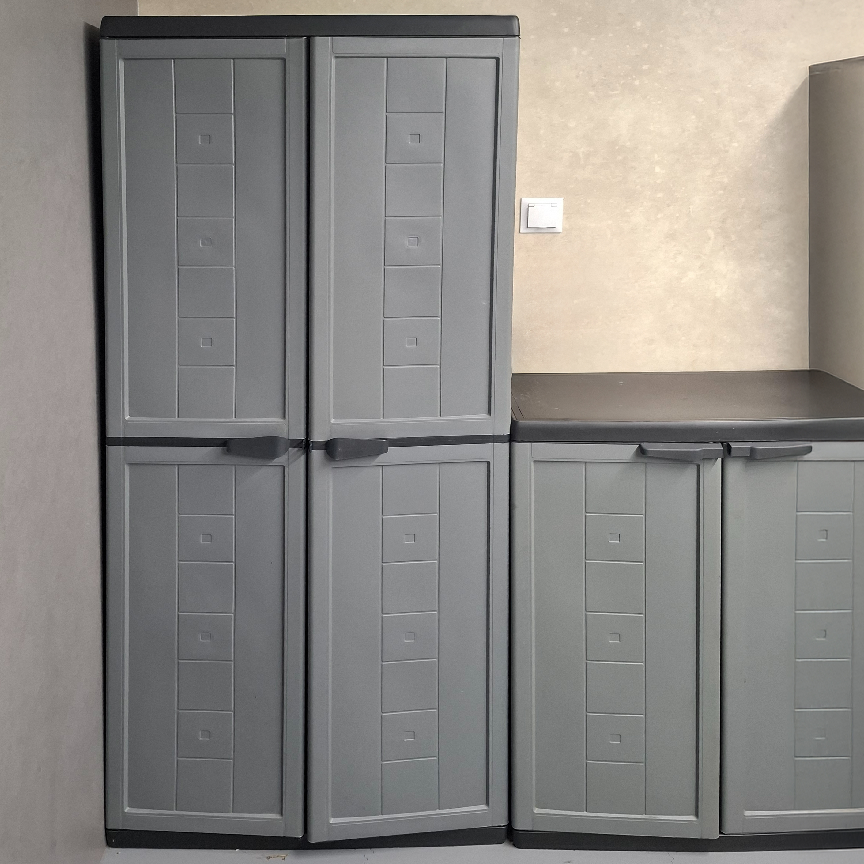 Zestaw mebli gospodarczych KETER/KIS JOLLY SET Dark Grey zdjęcie realizacji 2