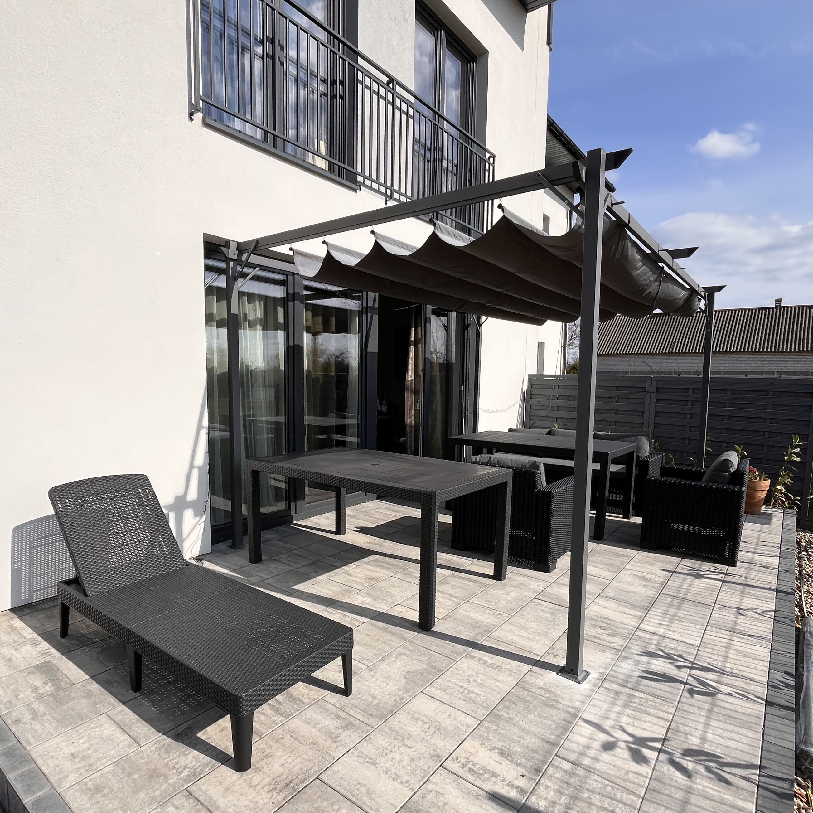 Zadaszenie na taras SPRINT PLUS 3x4 Anthracite/Grey - HARDMAISTER zdjęcie realizacji 1