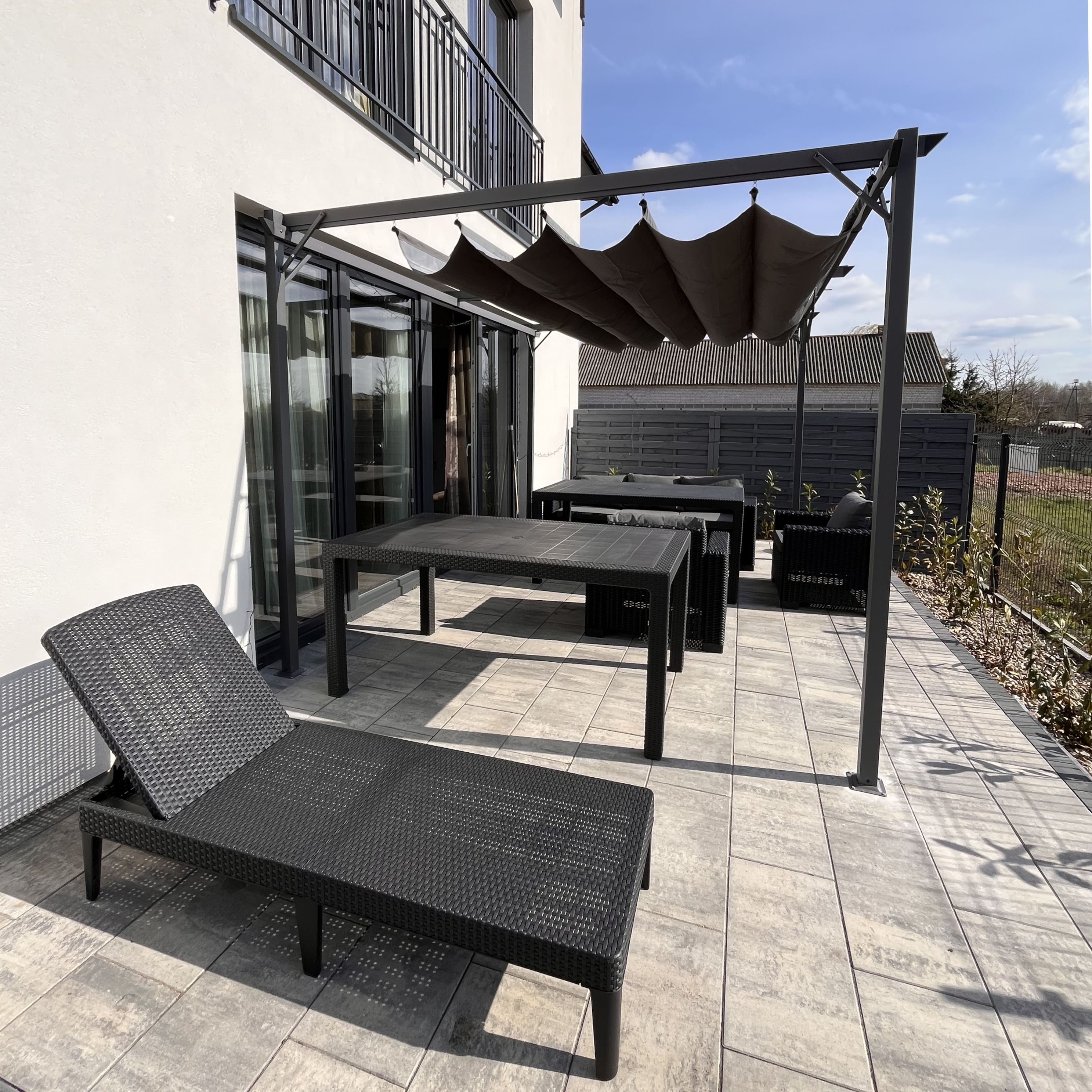 Zadaszenie na taras SPRINT PLUS 3x4 Anthracite/Grey - HARDMAISTER zdjęcie realizacji 3