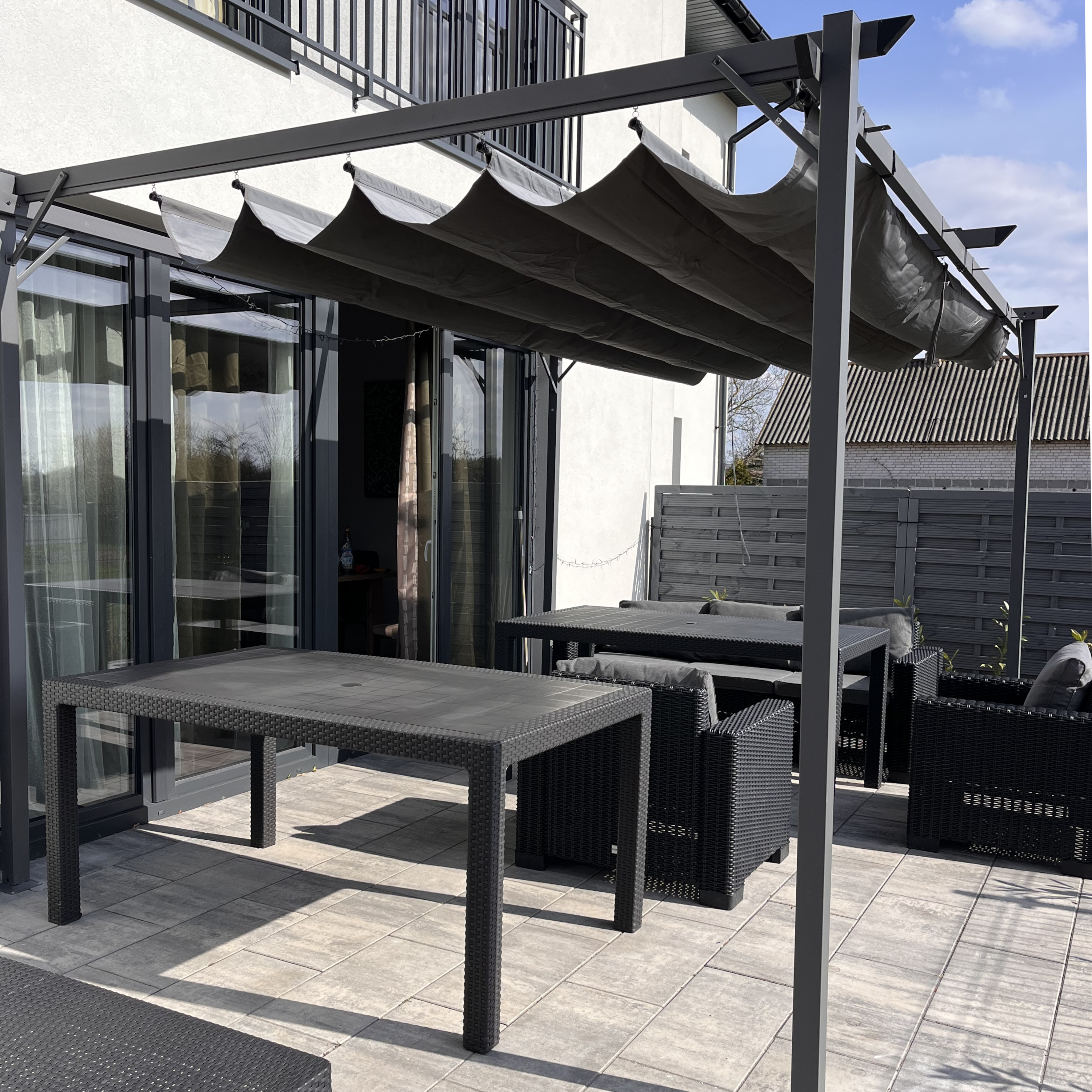 Zadaszenie na taras SPRINT PLUS 3x4 Anthracite/Grey - HARDMAISTER zdjęcie realizacji 2