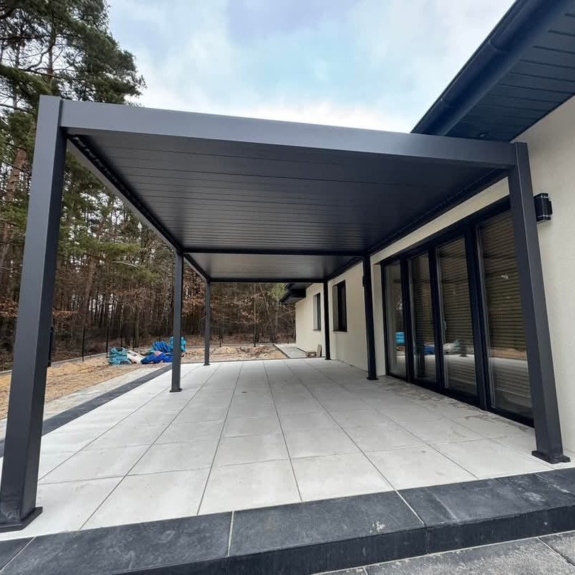 Pergola tarasowa 3.6x7.2 DELUXE Anthracite - Gutroof zdjęcie realizacji 6