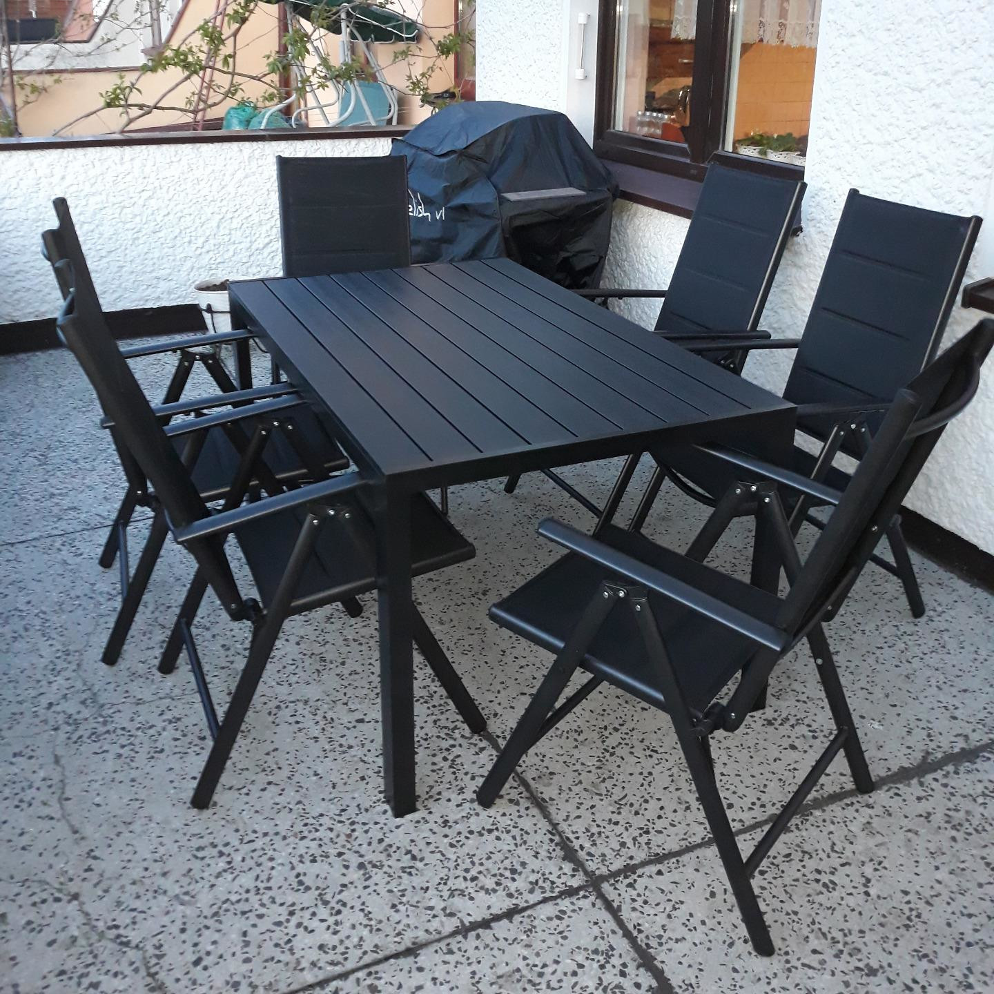 Zestaw mebli ogrodowych SYDNEY dark grey/ dark grey zdjęcie realizacji 2