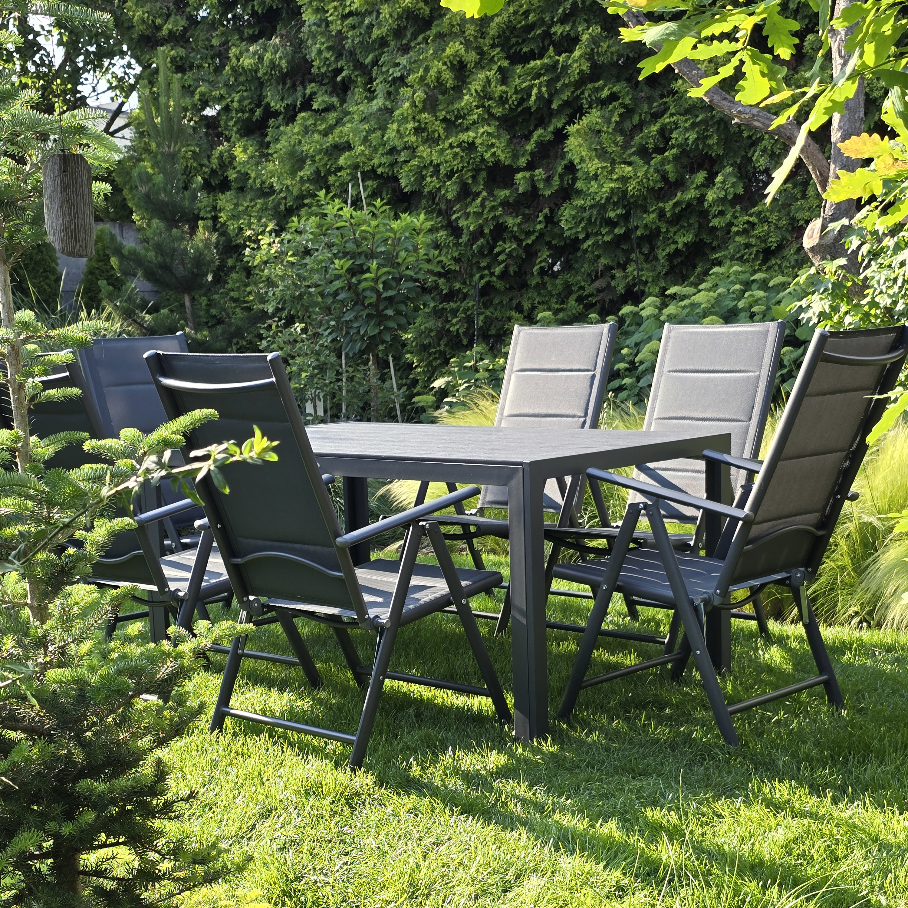 Zestaw mebli ogrodowych SYDNEY dark grey/ dark grey zdjęcie realizacji 3