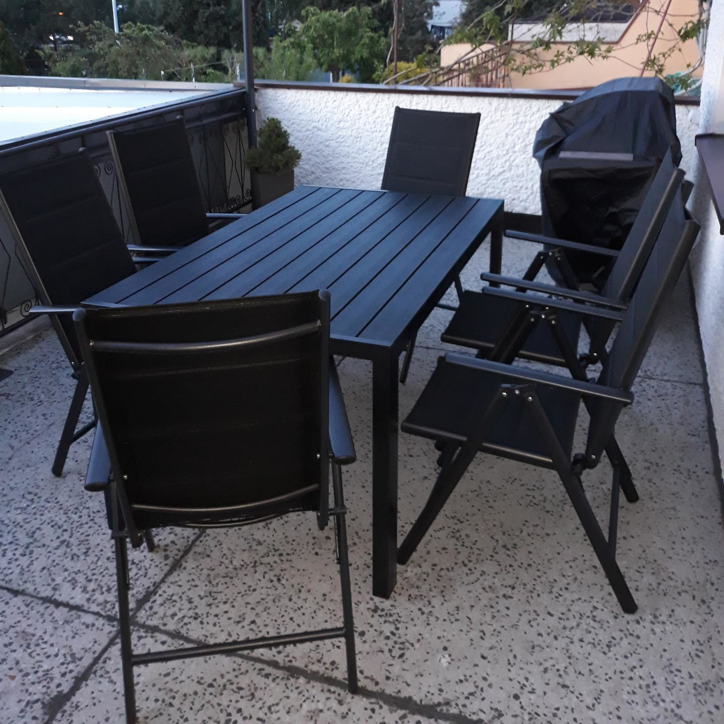 Zestaw mebli ogrodowych SYDNEY dark grey/ dark grey zdjęcie realizacji 4