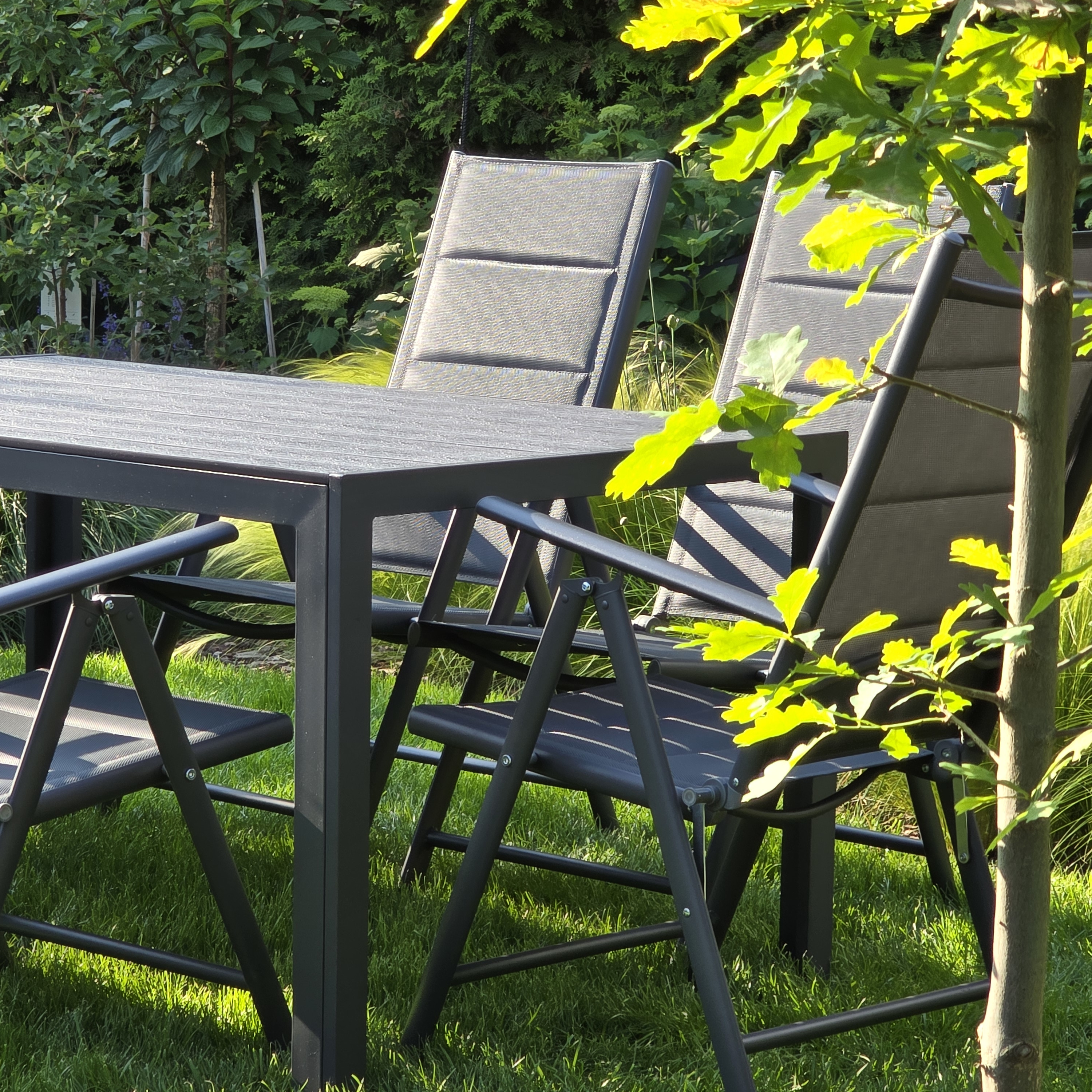 Zestaw mebli ogrodowych SYDNEY dark grey/ dark grey zdjęcie realizacji 7