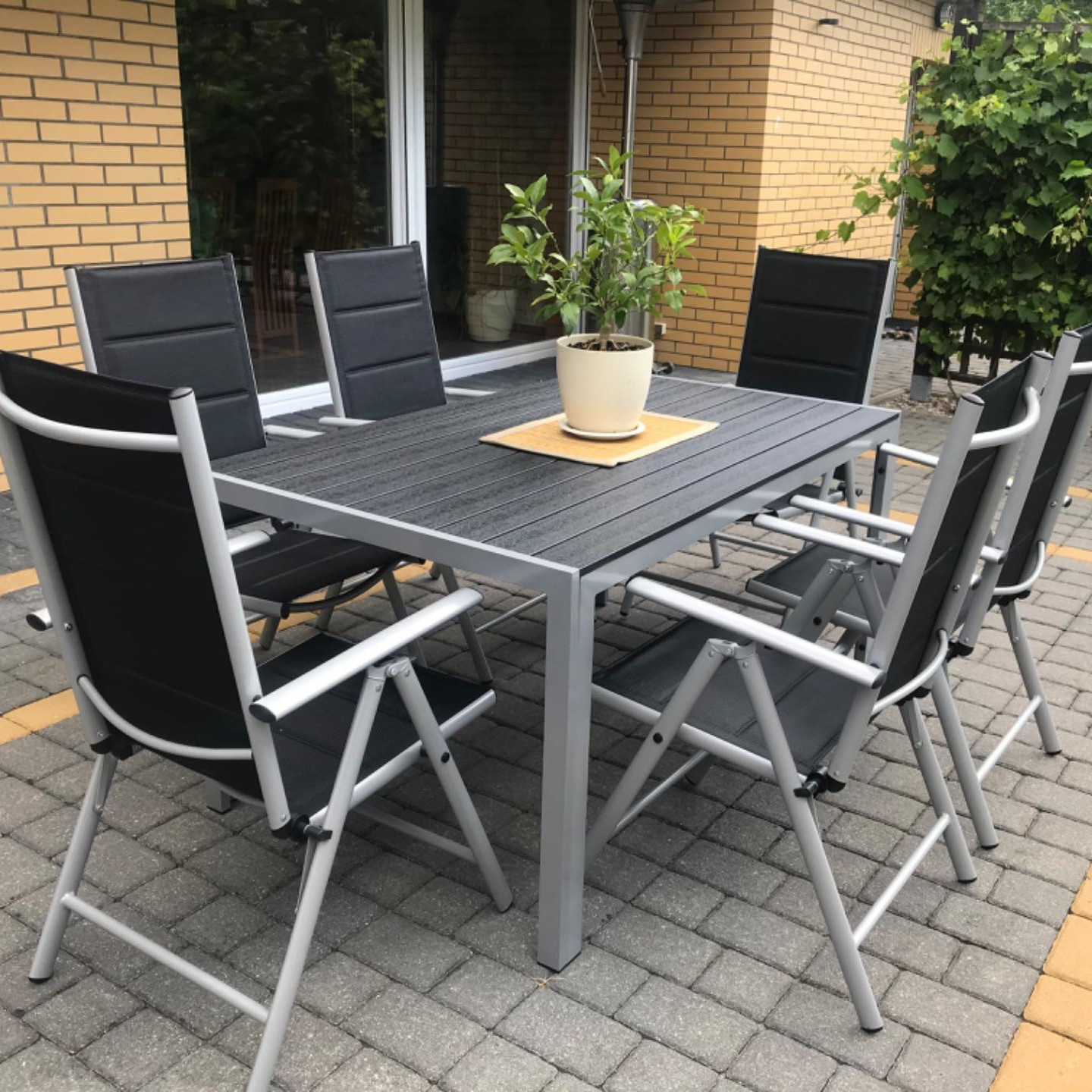 Zestaw ogrodowy SYDNEY Silver / Dark Grey zdjęcie realizacji 1