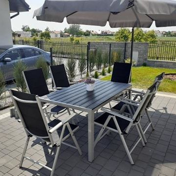 Zestaw ogrodowy SYDNEY Silver / Dark Grey zdjęcie realizacji 3