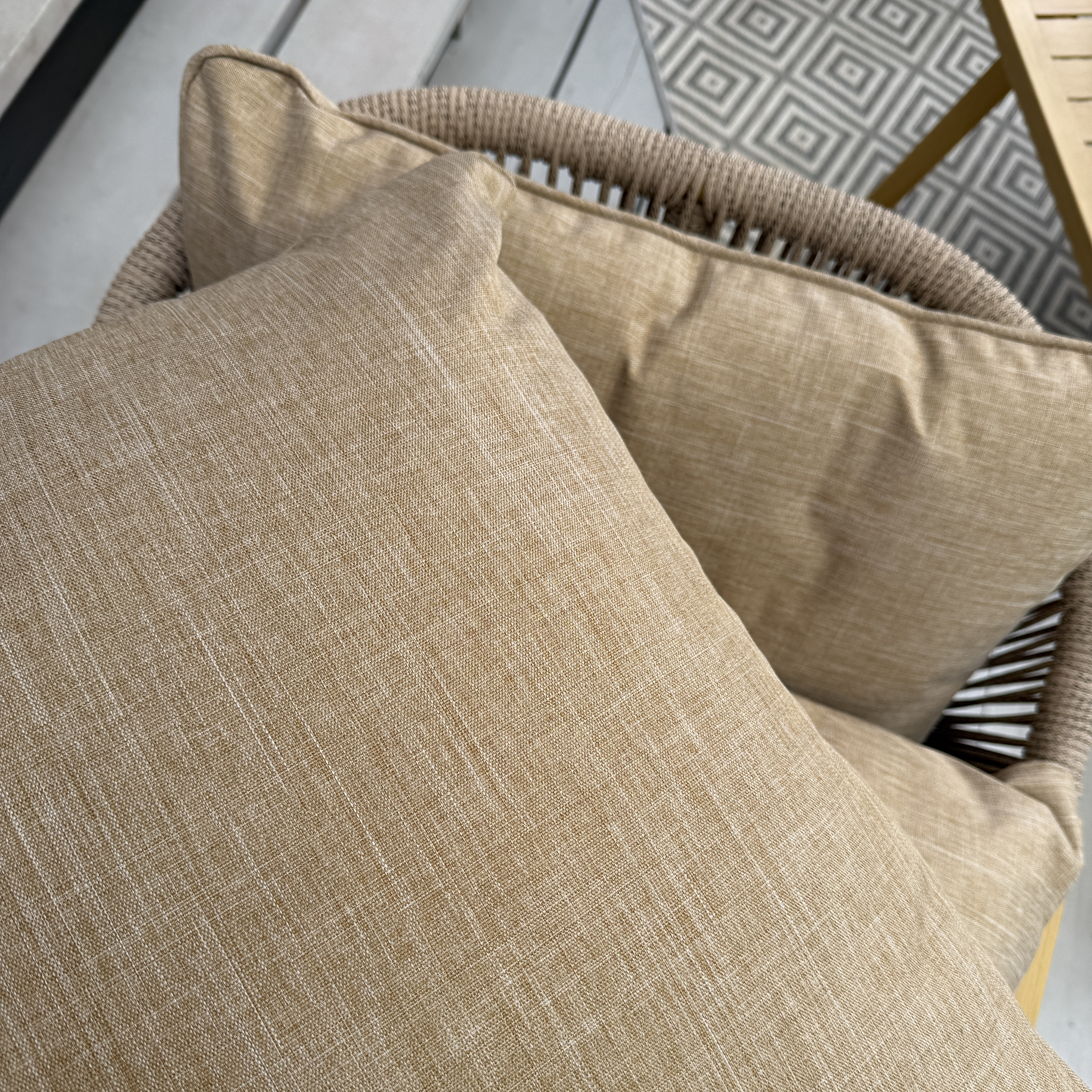 Zestaw ogrodowy LOARA CAFFE MAX WOOD LOOK - Bjørkka zdjęcie realizacji 2