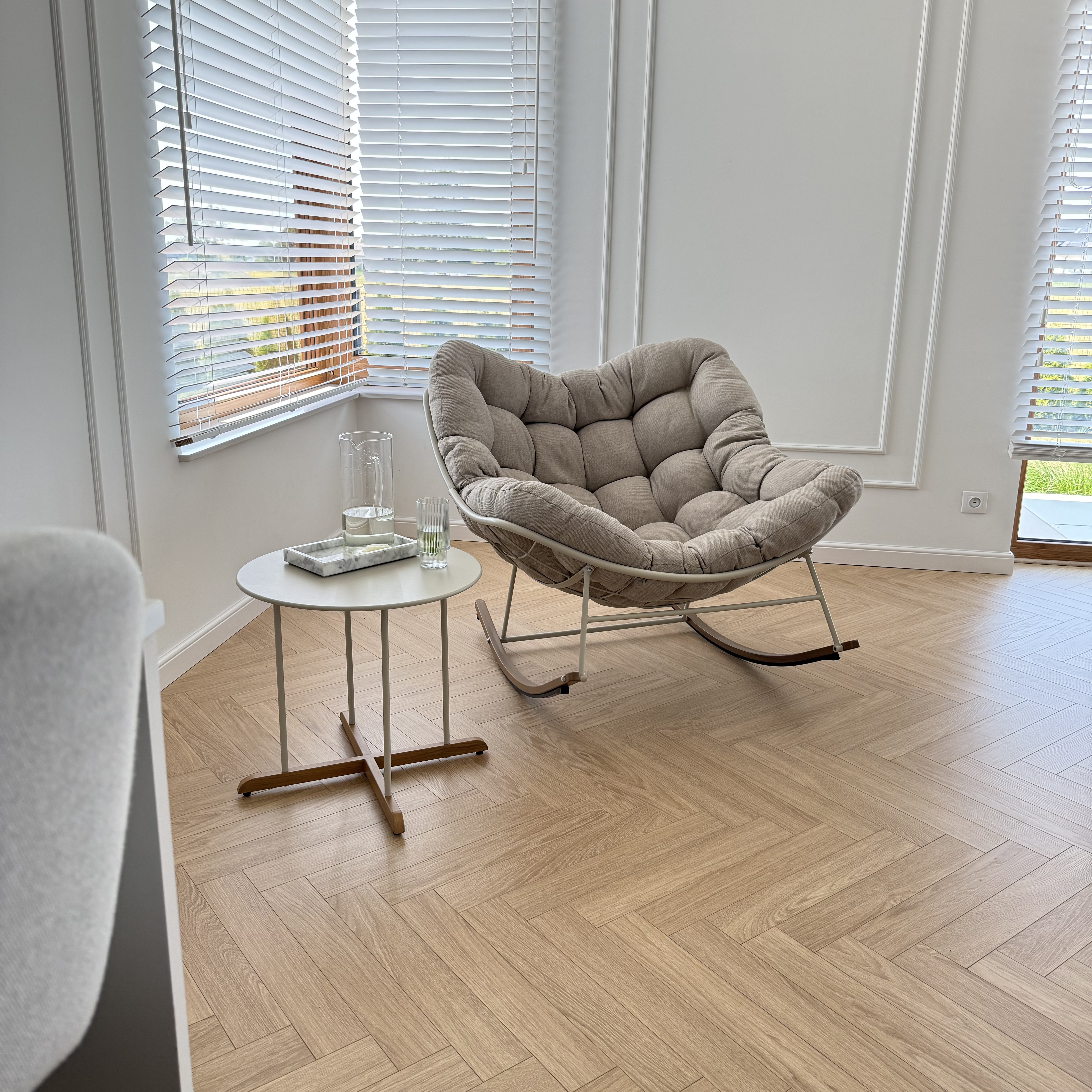 Zestaw na taras RONDA 1+1 Light Beige - BJORKKA zdjęcie realizacji 7