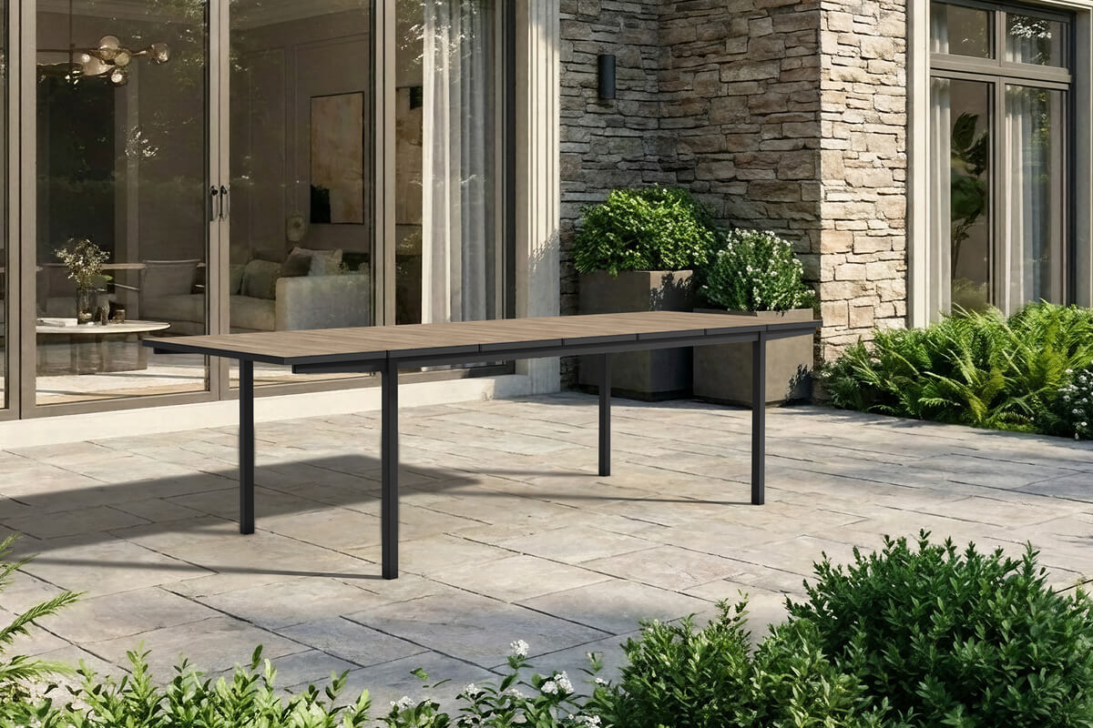 Stół rozkładany jadalniany DECO PORTO NOVA 200-280 Black/Ashwood - Keter Stół rozkładany jadalniany DECO PORTO NOVA 200-280 Black/Ashwood - Keter