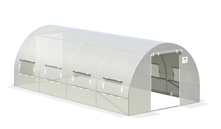 Tunel PODWÓJNE Drzwi 3x6x2 na białym tle